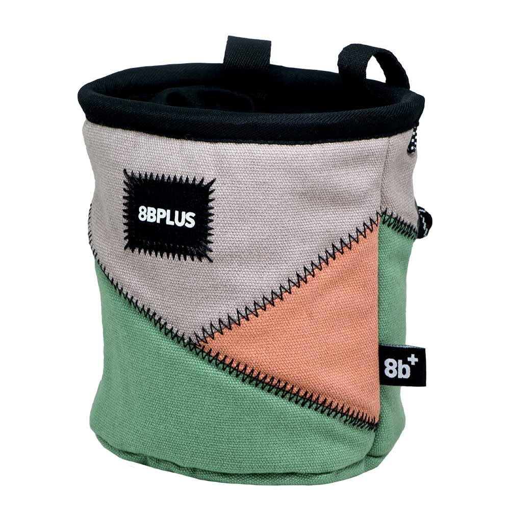 8B plus pro bag - climbing chalk bag - washed green