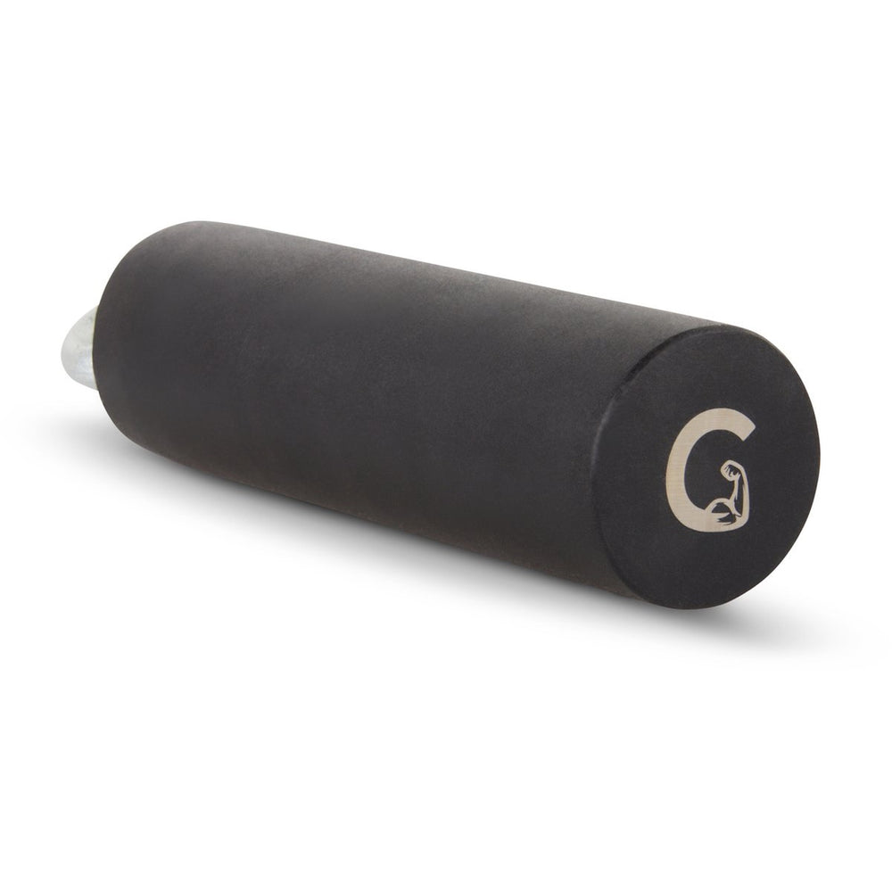 
                      
                        Golden Grip Cylinder Grip for strength training, available in two sizes: standard (16cm long, 5cm diameter) and fat (16cm long, 7cm diameter), made from cold hard steel with a grippy powder-coated finish, designed to enhance crushing grip strength.
                      
                    