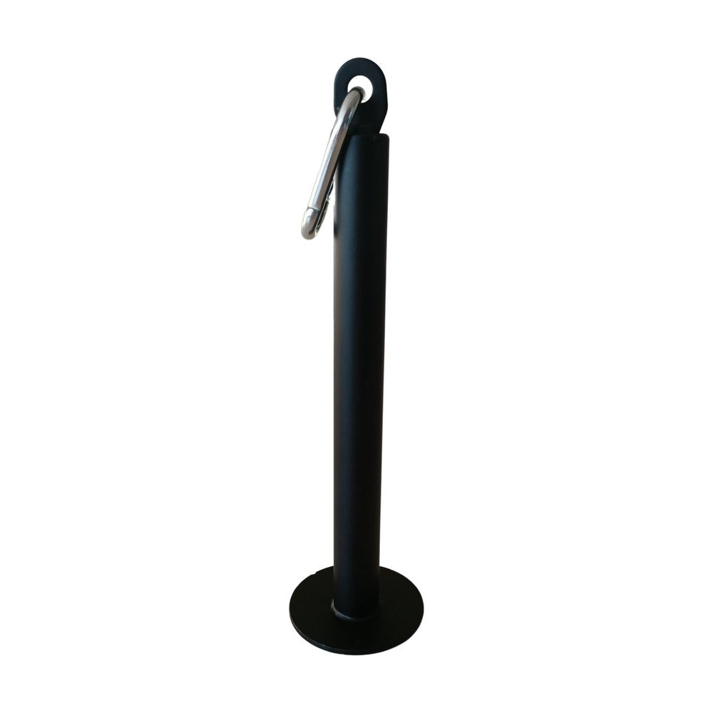 
                      
                        Heavy-duty Loading Pin for grip strength training,  25mm  diameter with a steel loop, load capacities of 150kg and 180kg, and an included carabiner.
                      
                    