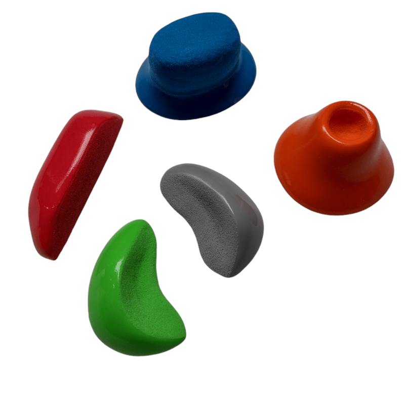 
                      
                        Whiteboard Set of 5 Magnets - Dual Texture Climbing Holds
                      
                    